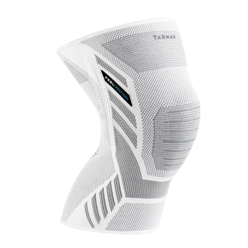 Genouillère gauche/droite de maintien homme/femme PREVENT 500 gris blanc