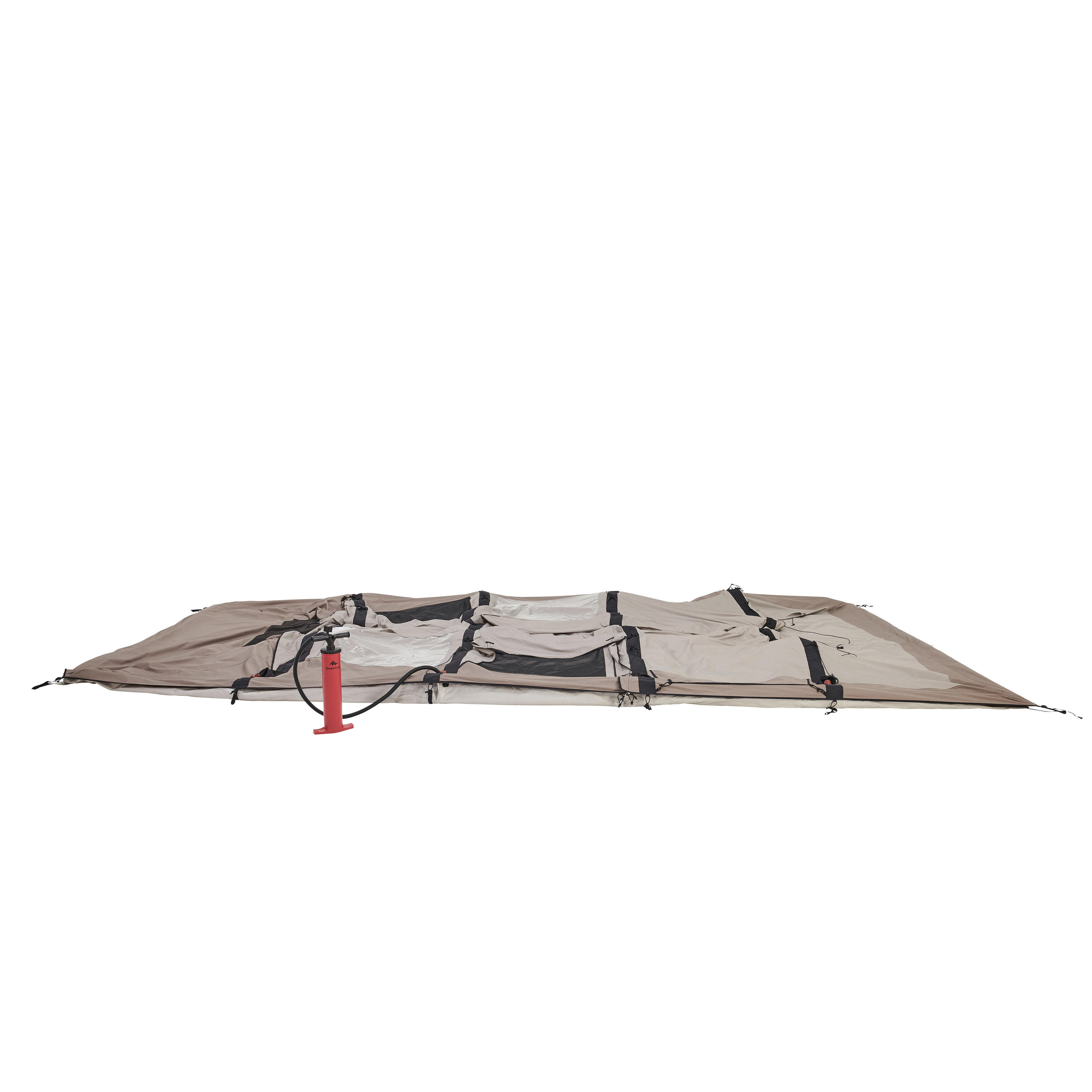 Opblaasbare tent voor 6 personen AirSeconds 6.3 polykatoen 3 slaapruimtes 26/32