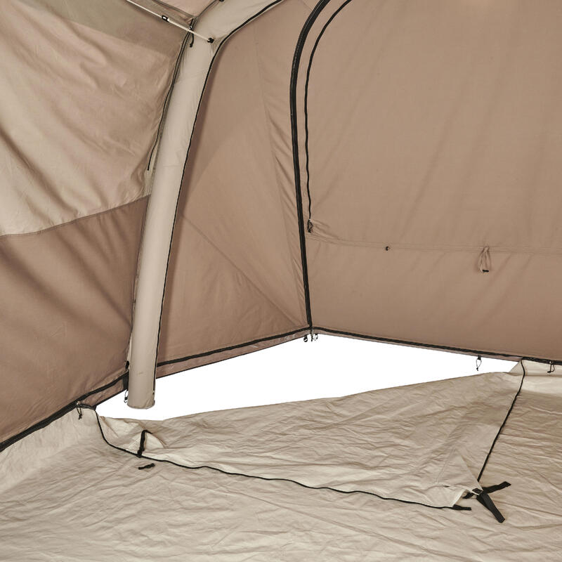 Opblaasbare tent voor 6 personen AirSeconds 6.3 polykatoen 3 slaapruimtes
