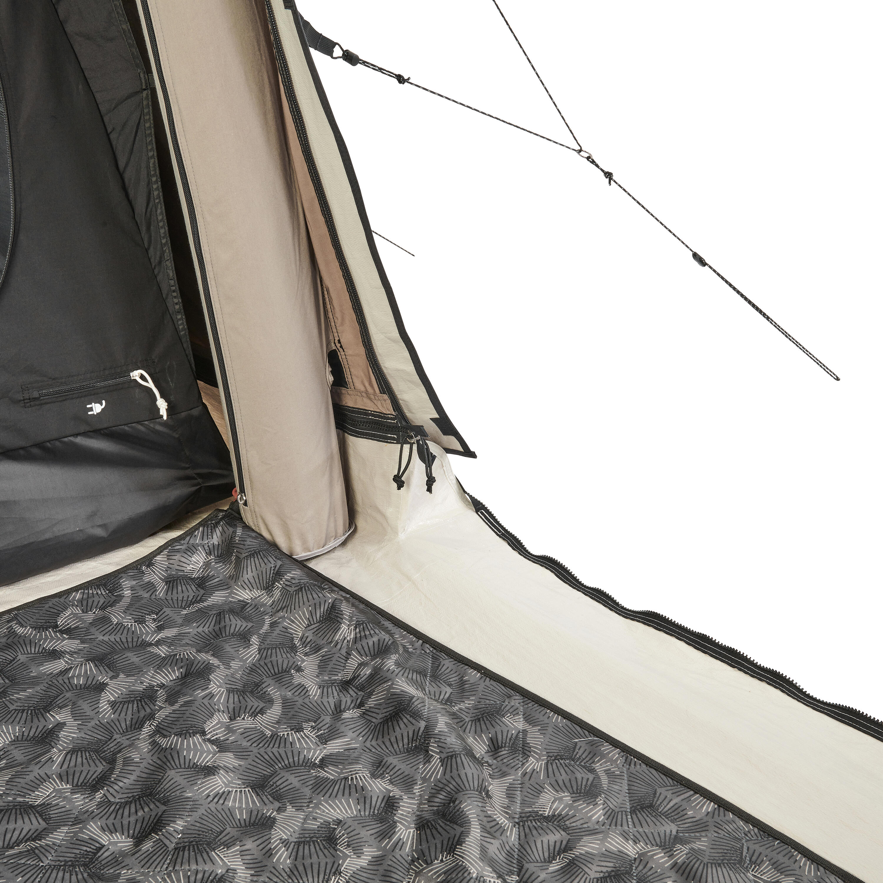 Inflatable camping tent - AirSeconds 6.3 Polycotton - 6 Person - 3 Bedrooms 17/71
