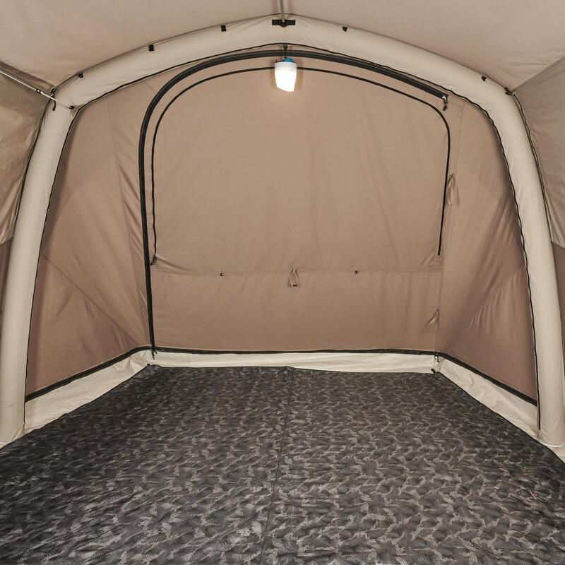 Cort structură gonflabilă camping AirSeconds 6.3 Polibumbac 6 Persoane 3 Camere