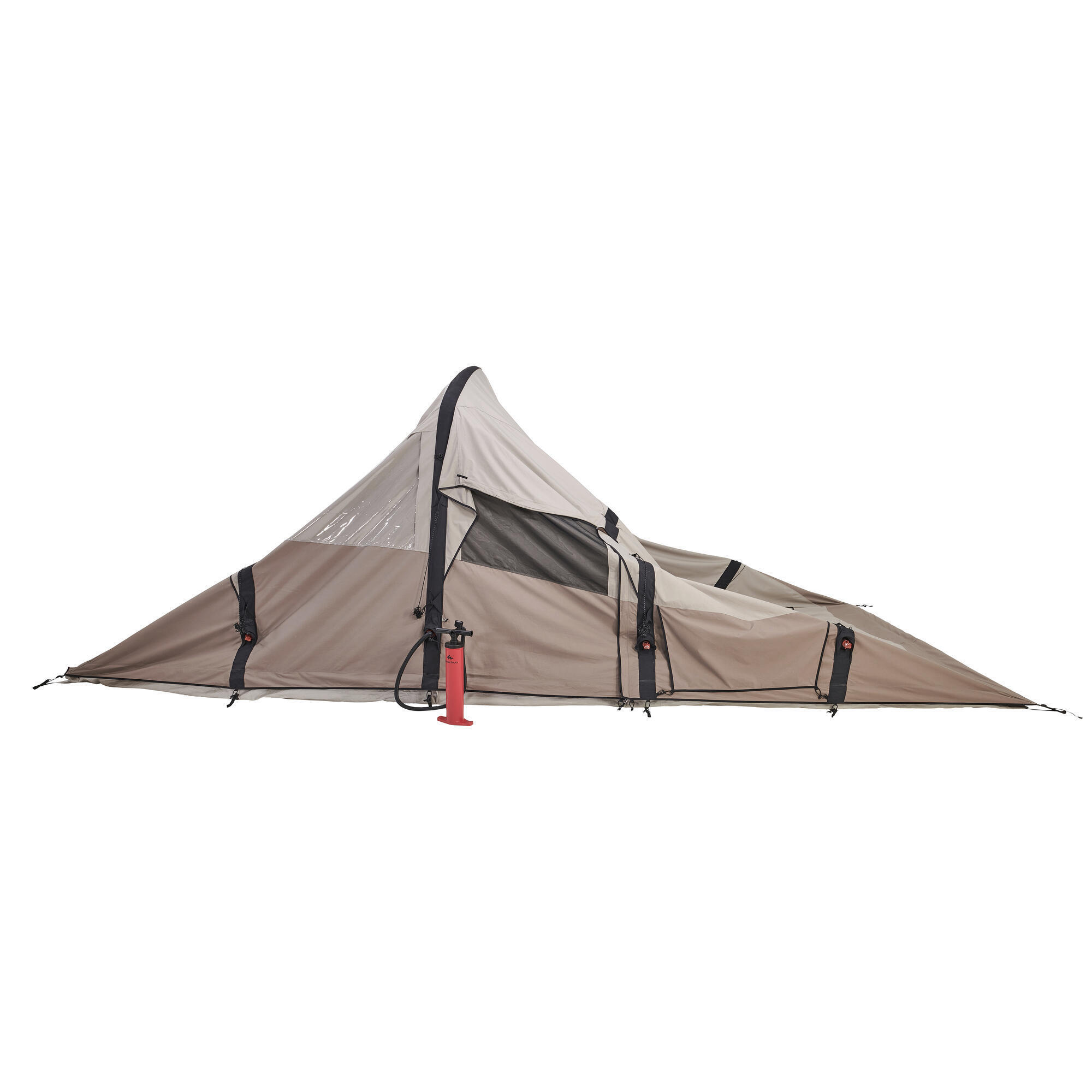 Tenda da campeggio gonfiabile - AirSeconds 6.3 Polycoton - 6 posti letto - 3 Camere da letto