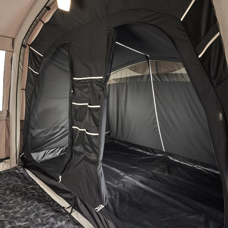 Tenda campismo insuflável - AirSeconds 6.3 Polialgodão - 6 pessoas - 3 quartos