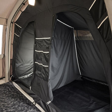 Намет надувний AirSeconds для кемпінгу з полікотоном на 6 осіб 3 спальні