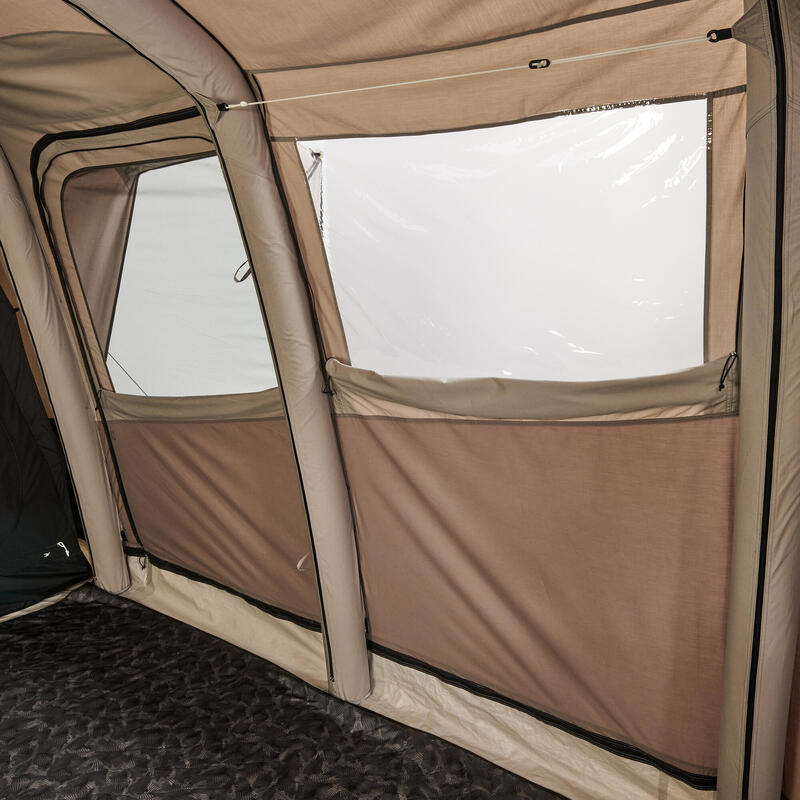 Cort structură gonflabilă camping AirSeconds 6.3 Polibumbac 6 Persoane 3 Camere