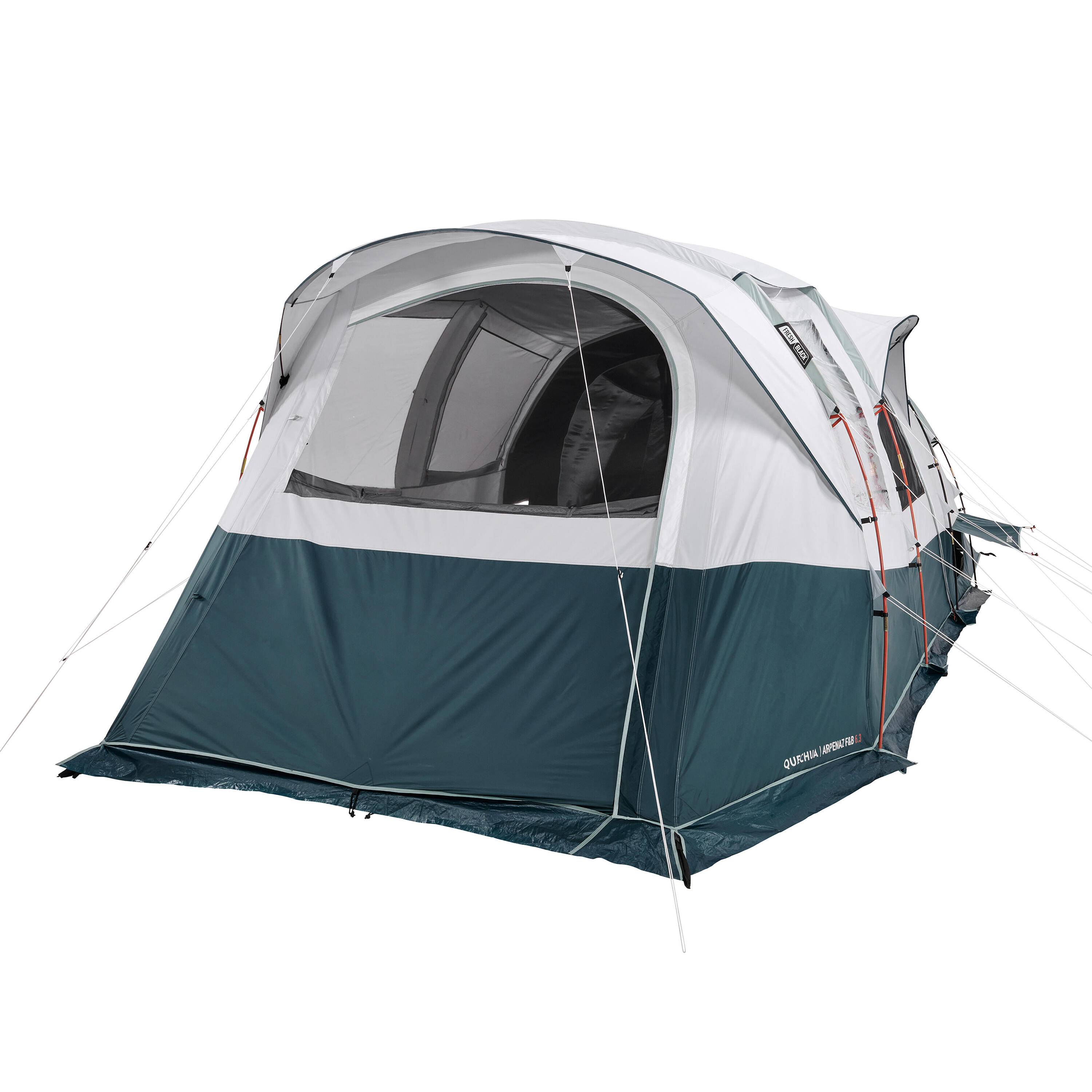 Camping tent with poles - Arpenaz 6.3 F&B - 6 Person - 3 Bedrooms 8/35
