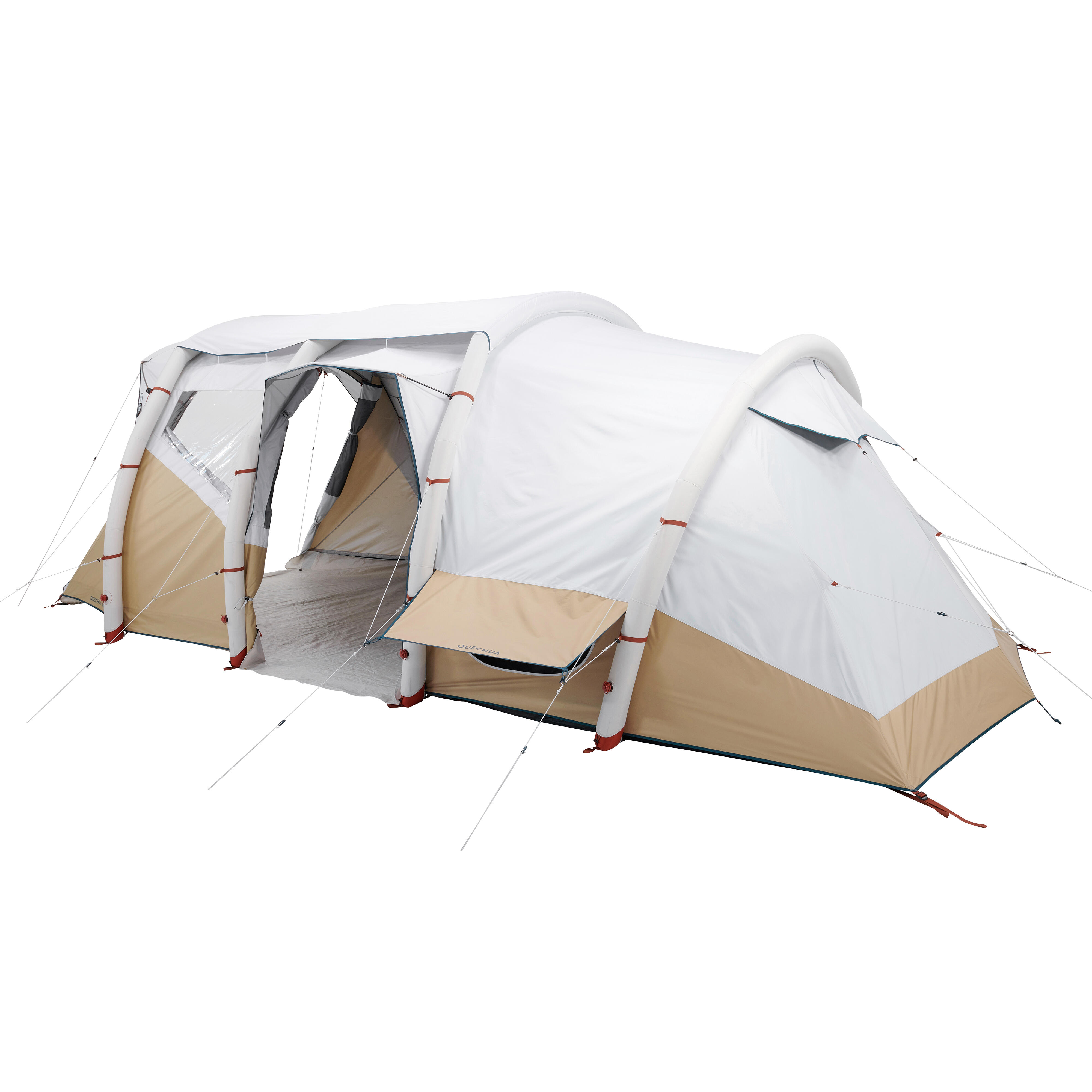 6-Person Inflatable Camping Tent, Air Seconds 6.3 Fresh&Black - QUECHUA