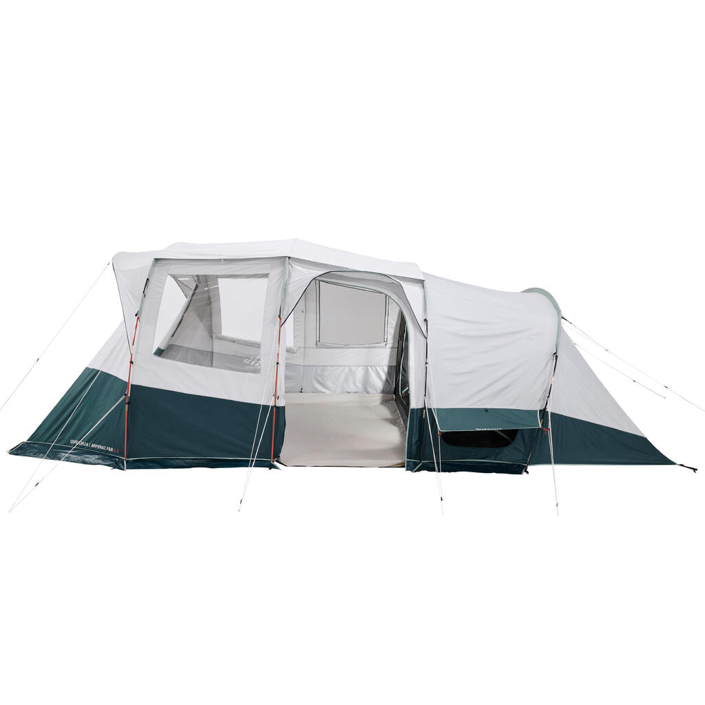 Camping tent with poles - Arpenaz 6.3 F&B - 6 Person - 3 Bedrooms