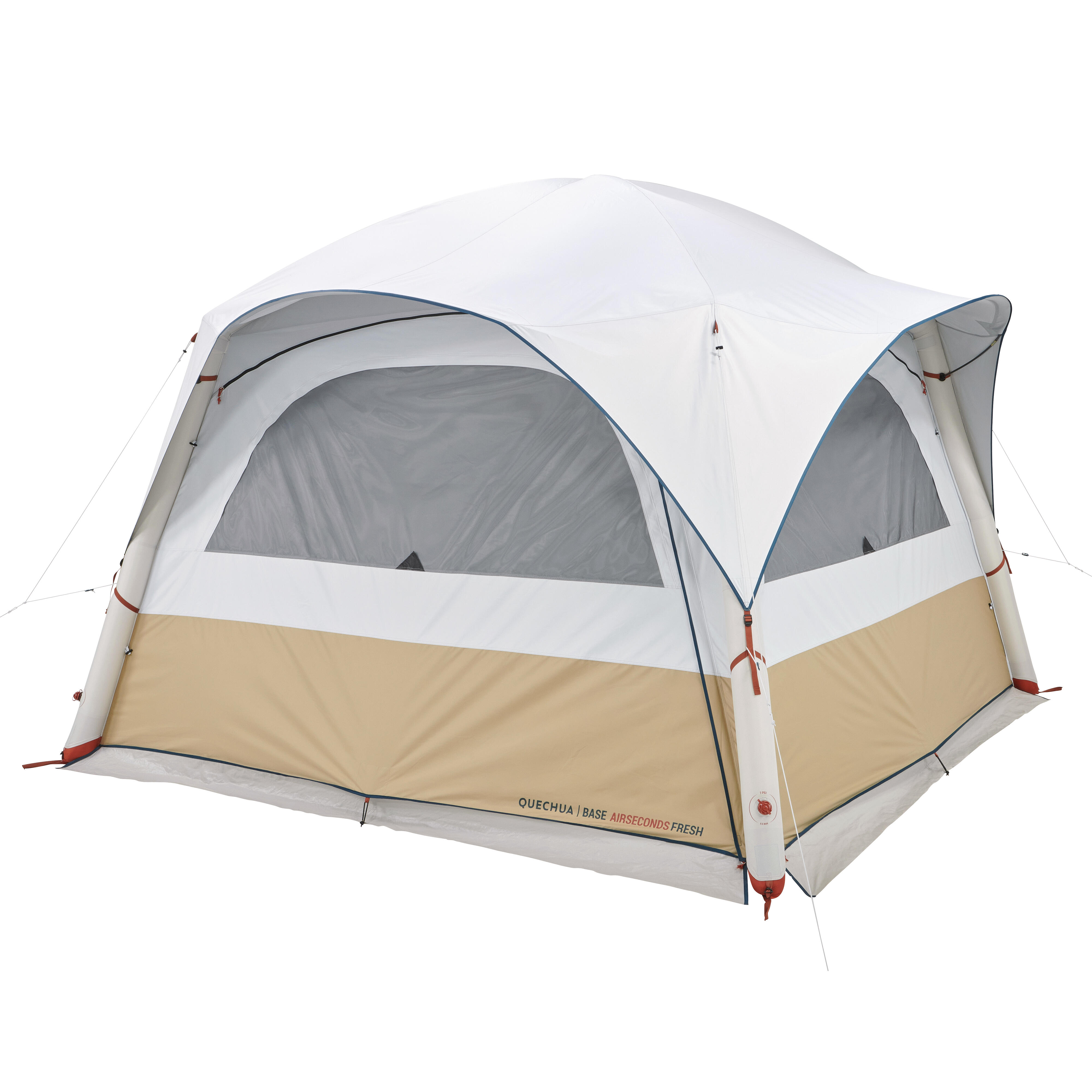 Aufenthaltszelt aufblasbar - Base Air Seconds Fresh fr 8 Personen -  Decathlon