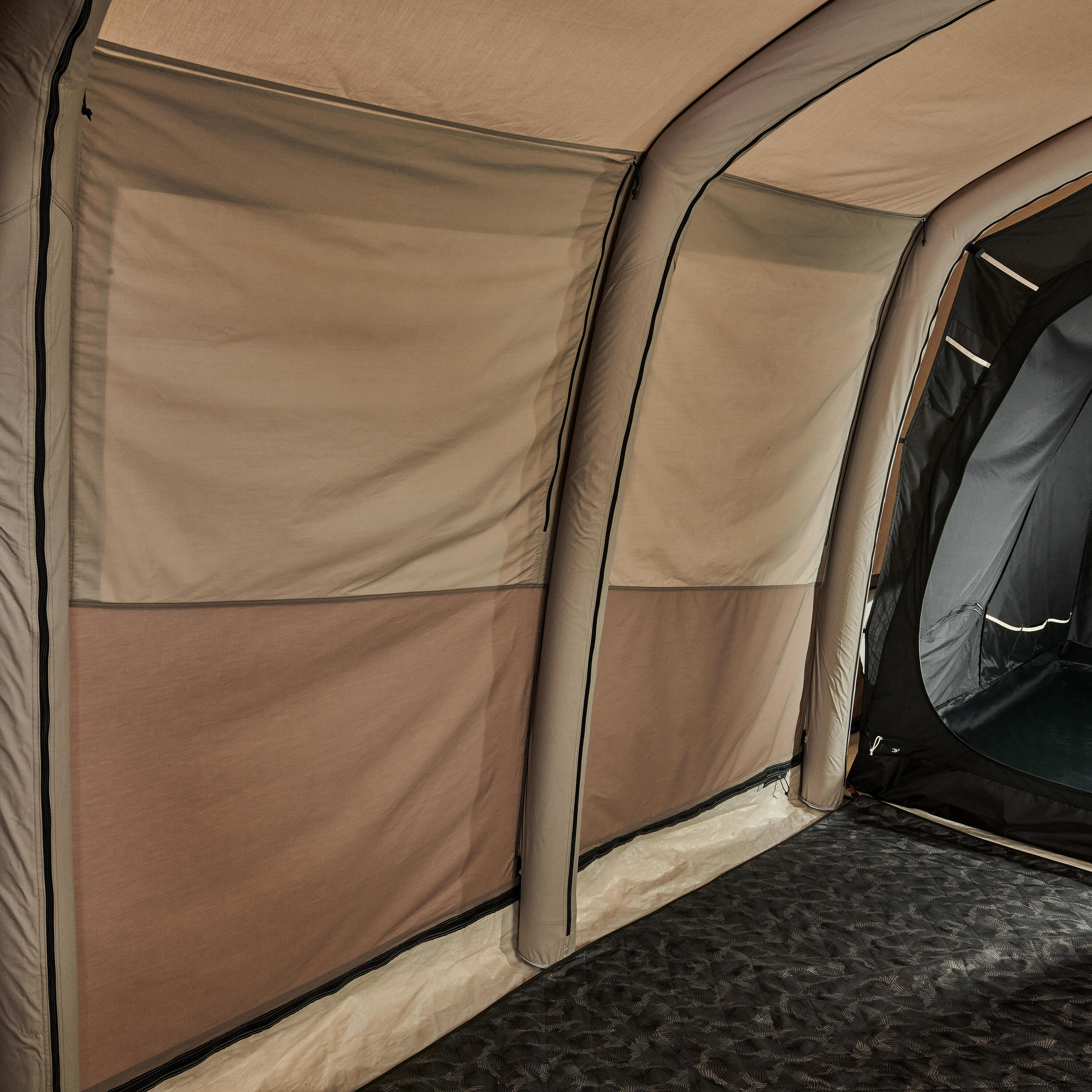 Inflatable camping tent - AirSeconds 6.3 Polycotton - 6 Person - 3 Bedrooms 38/71