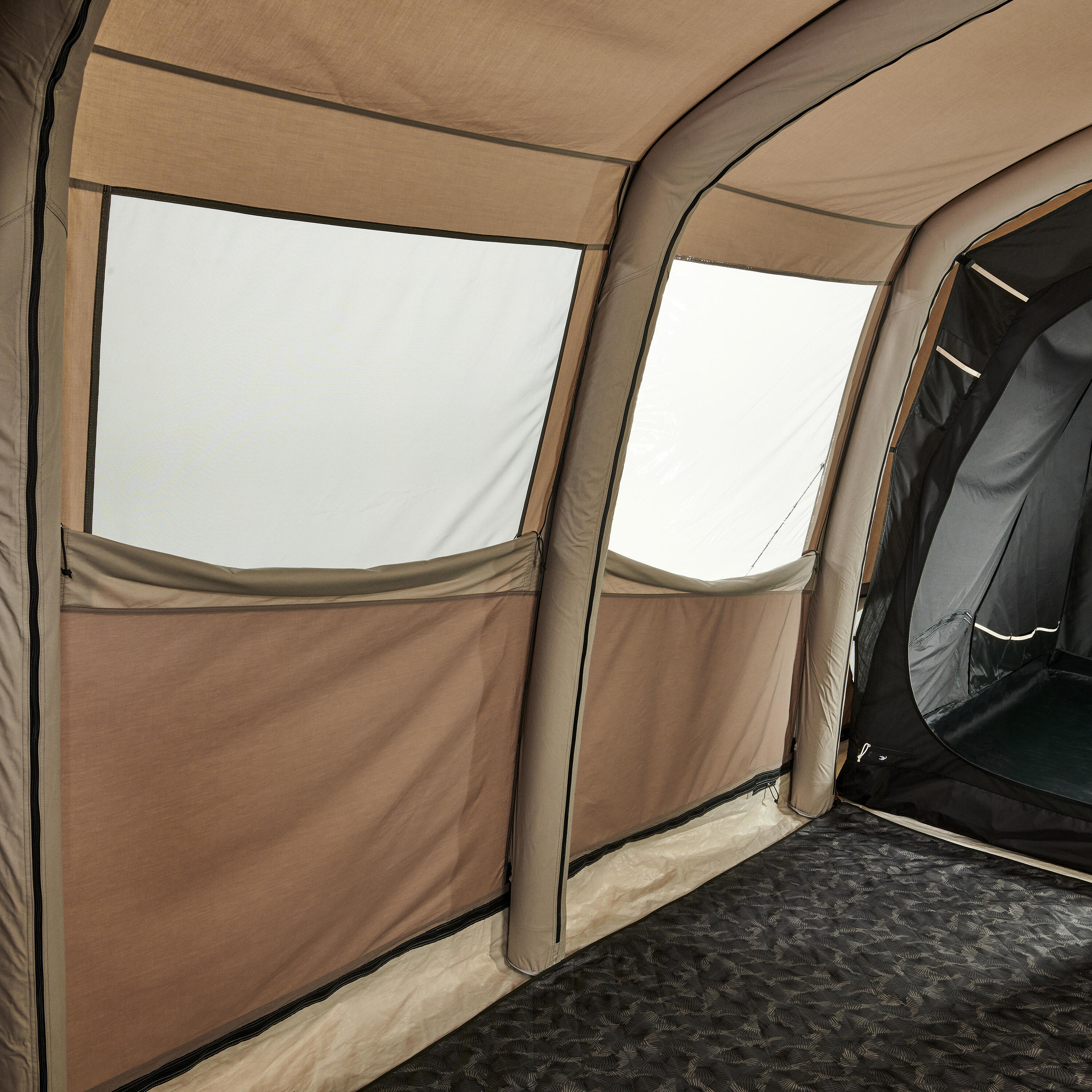 Inflatable camping tent - AirSeconds 6.3 Polycotton - 6 Person - 3 Bedrooms 39/71