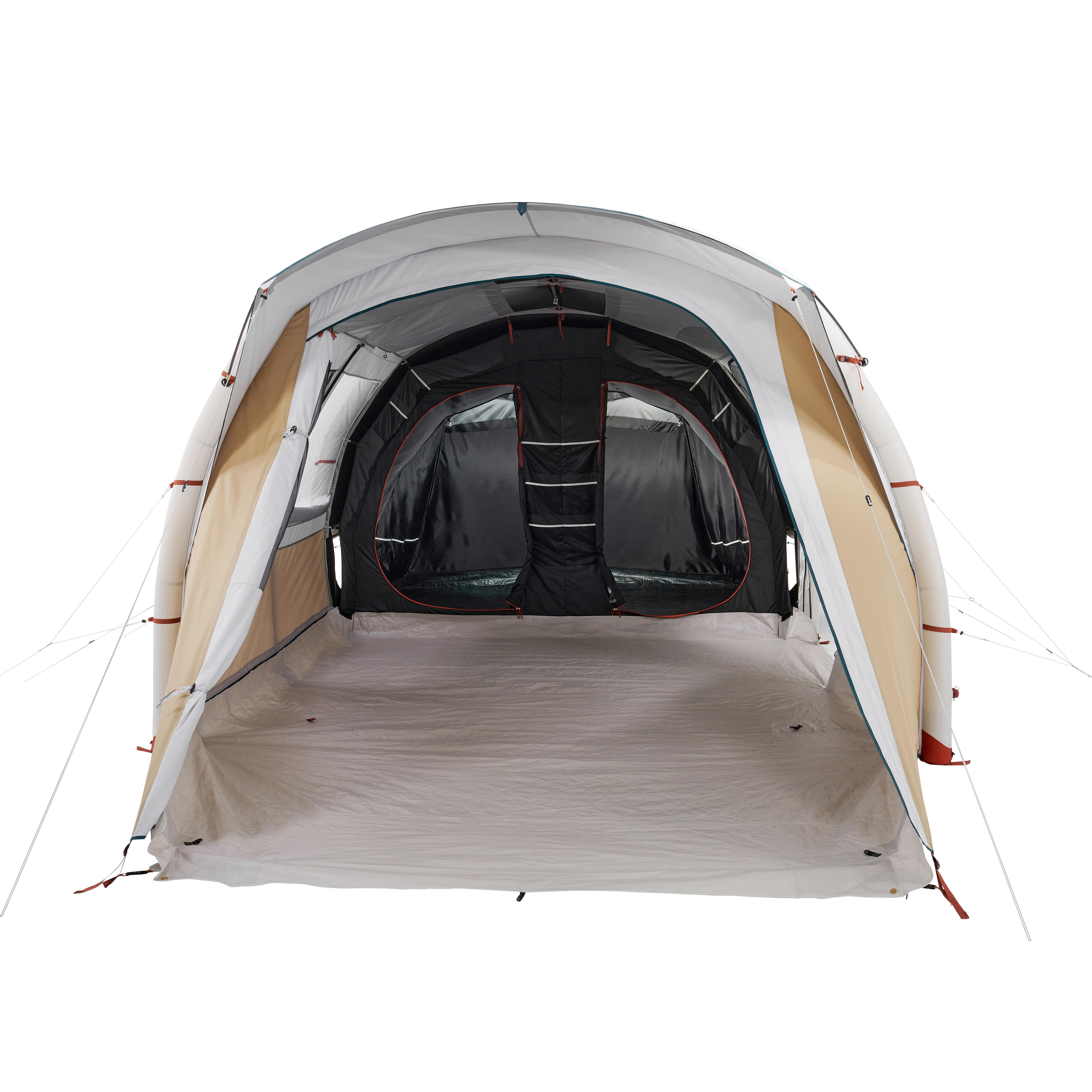 6-Person Inflatable Camping Tent, Air Seconds 6.3 Fresh&Black - QUECHUA