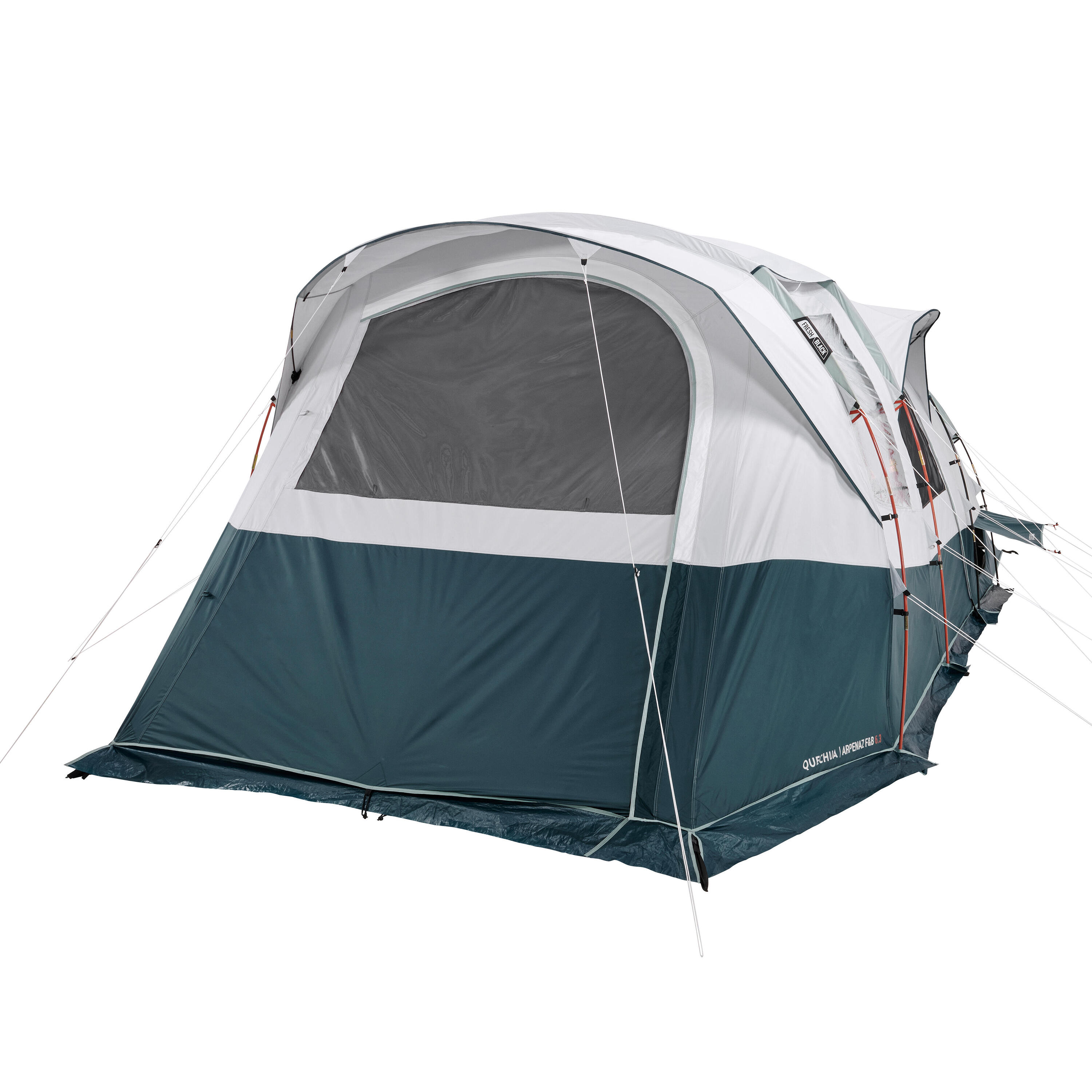 Camping tent with poles - Arpenaz 6.3 F&B - 6 Person - 3 Bedrooms 7/35