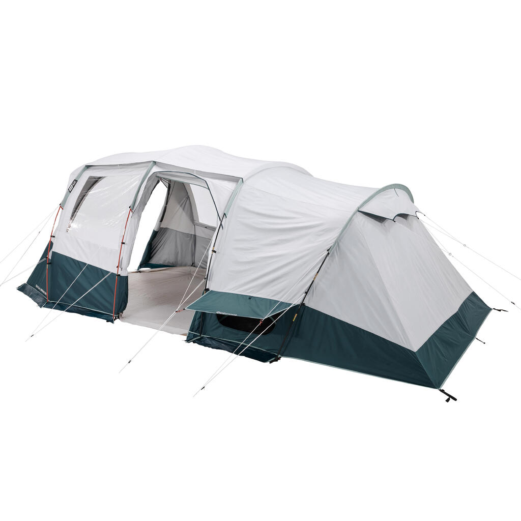 Camping tent with poles - Arpenaz 6.3 F&B - 6 Person - 3 Bedrooms