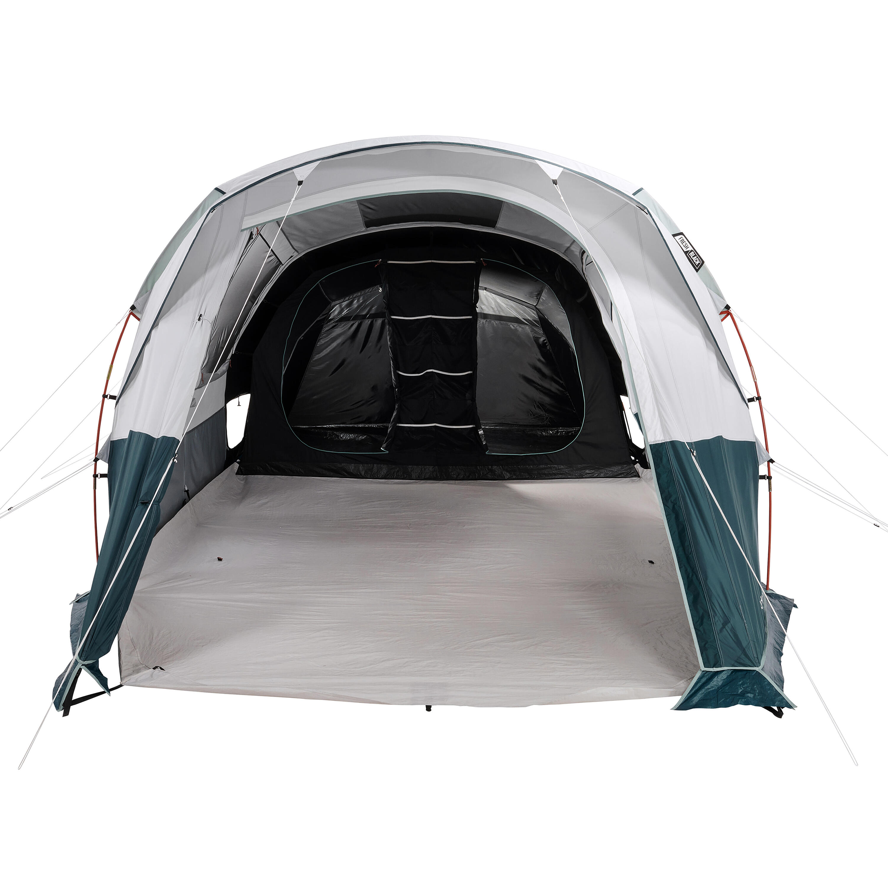 Camping tent with poles - Arpenaz 6.3 F&B - 6 Person - 3 Bedrooms 18/35