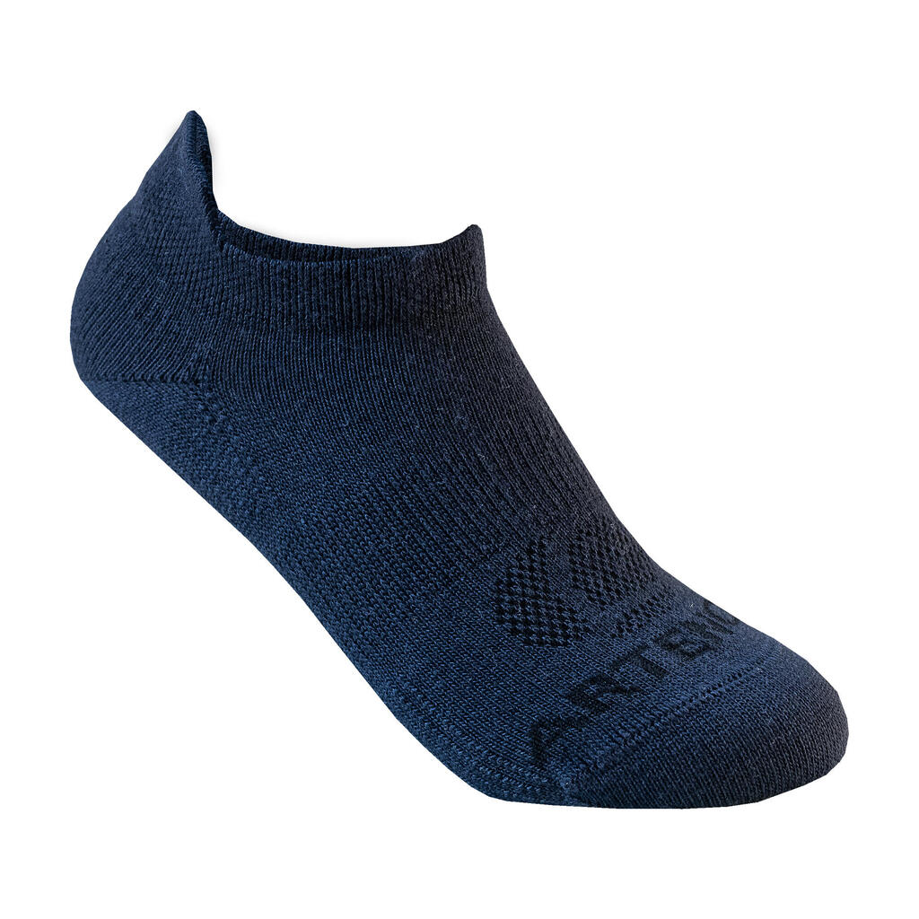 Kids' Low Tennis Socks RS 160 Tri-Pack - Green/Purple
