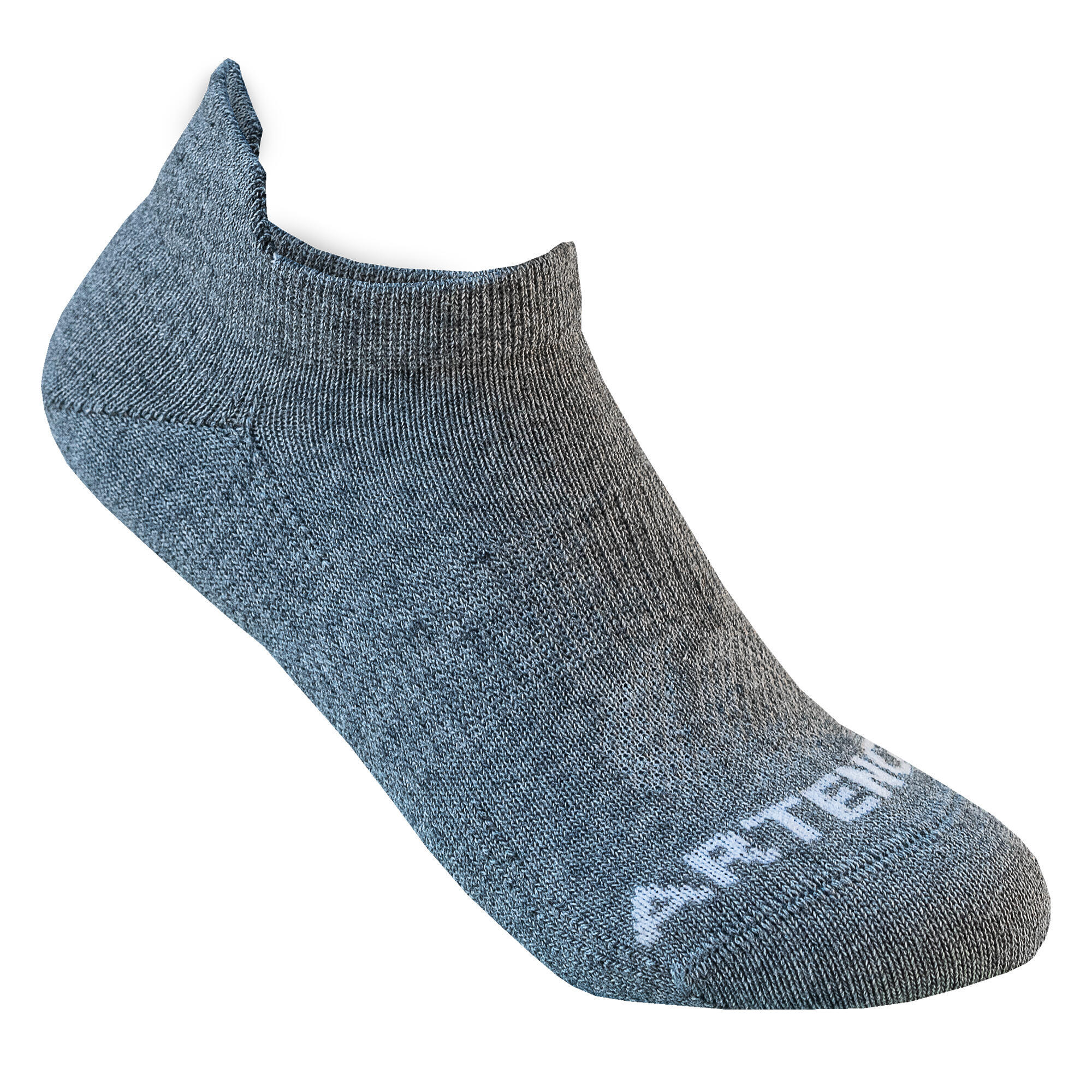 KIDS’ LOW-CUT SPORTS SOCKS DECATHLON RS 160 GREY PINK TURQUOISE 3-PACK 2/5