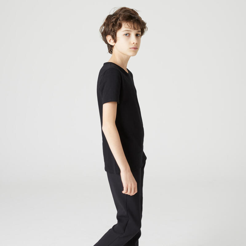 T-shirt enfant coton - Basique noir