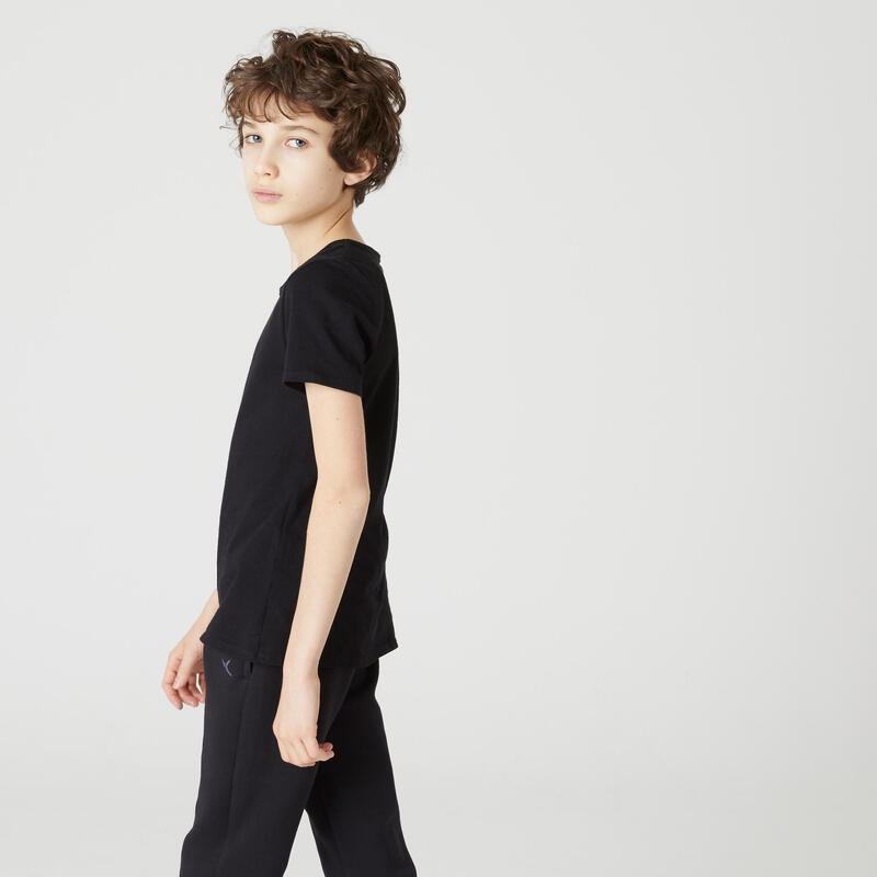 T-shirt enfant coton - Basique noir