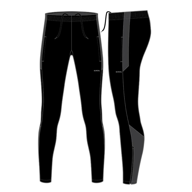 Pantalon de trening Fotbal VIRALTO CLUB Gri-Negru Adulți 