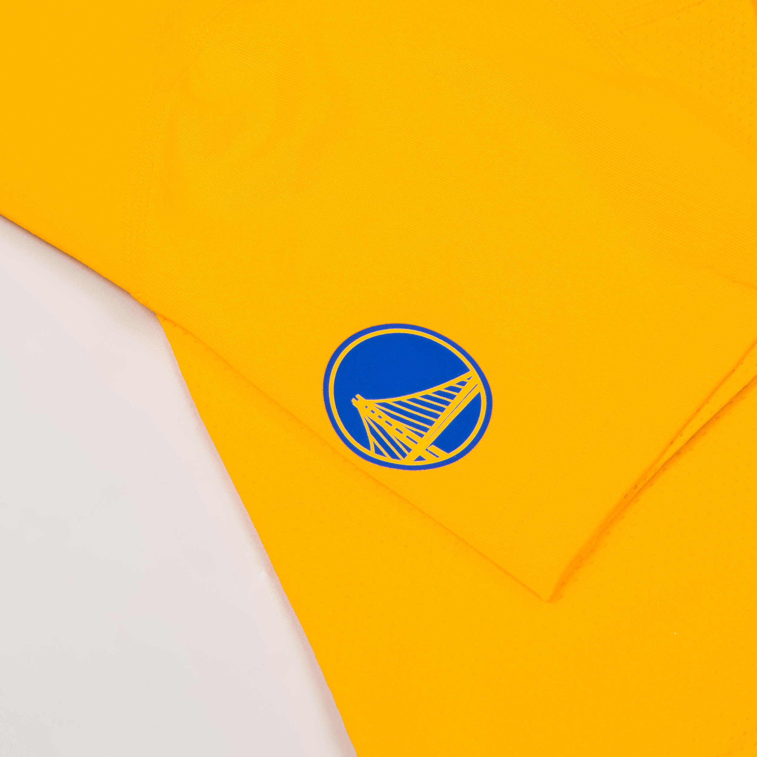 Adult 3/4 Basketball Leggings 500 - NBA Golden State Warriors/Yellow 5/18