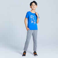 Kids' Basic T-Shirt - Blue/Print