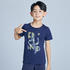 Kids' Basic T-Shirt - Navy Blue Print
