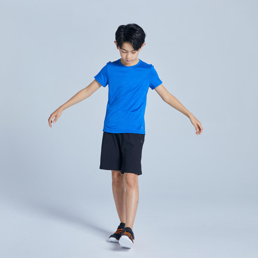 T-shirt enfant synthétique respirant - 500 bleu