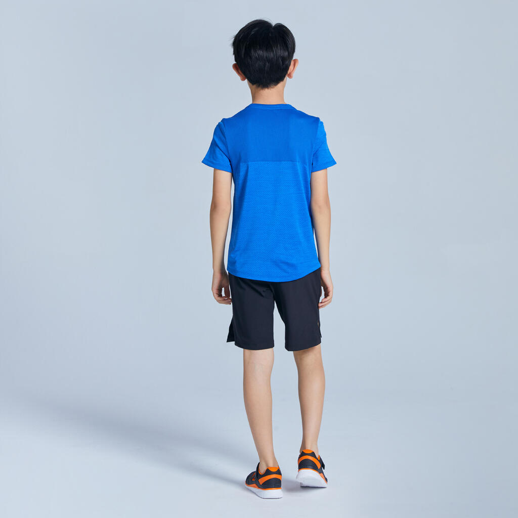 T-shirt enfant synthétique respirant - 500 bleu