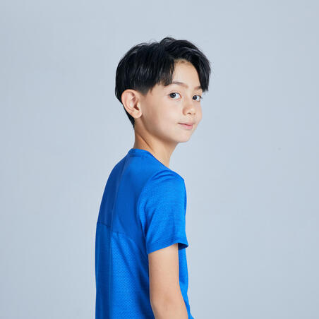 T-shirt enfant synthétique respirant - 500 bleu