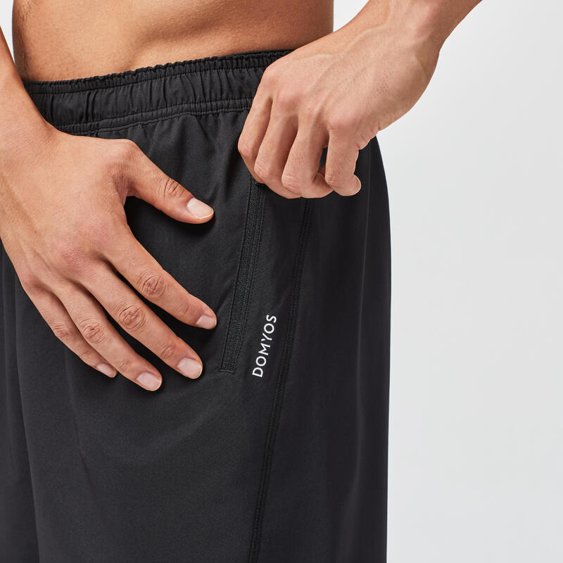 Men's Eco-Friendly Fitness Cardio Training Shorts 120 - Black