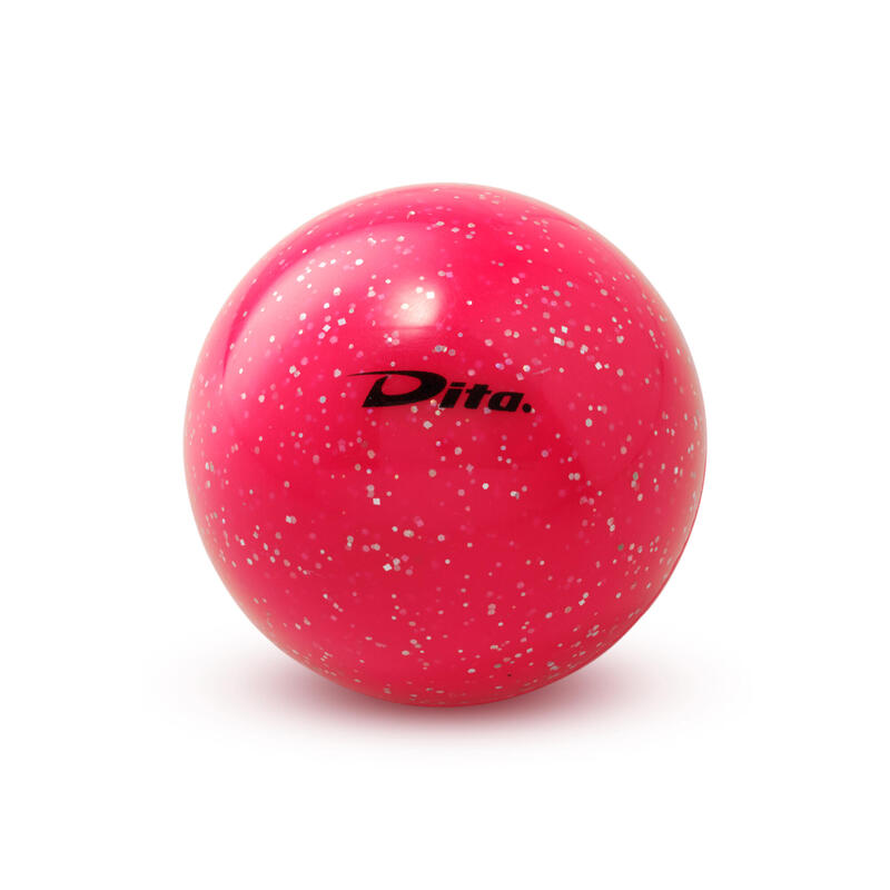 Balle de hockey sur gazon lisse Glitter rose