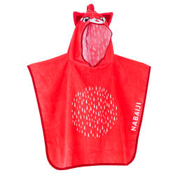 Poncho De Natacao Bebe Com Capuz Azul Verde Estampado Dragao Nabaiji Decathlon