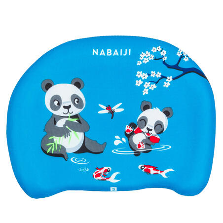 Child's swimming board blue "PANDAS" print