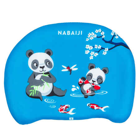 Schwimmbrett Kinder Druckmotiv Panda blau