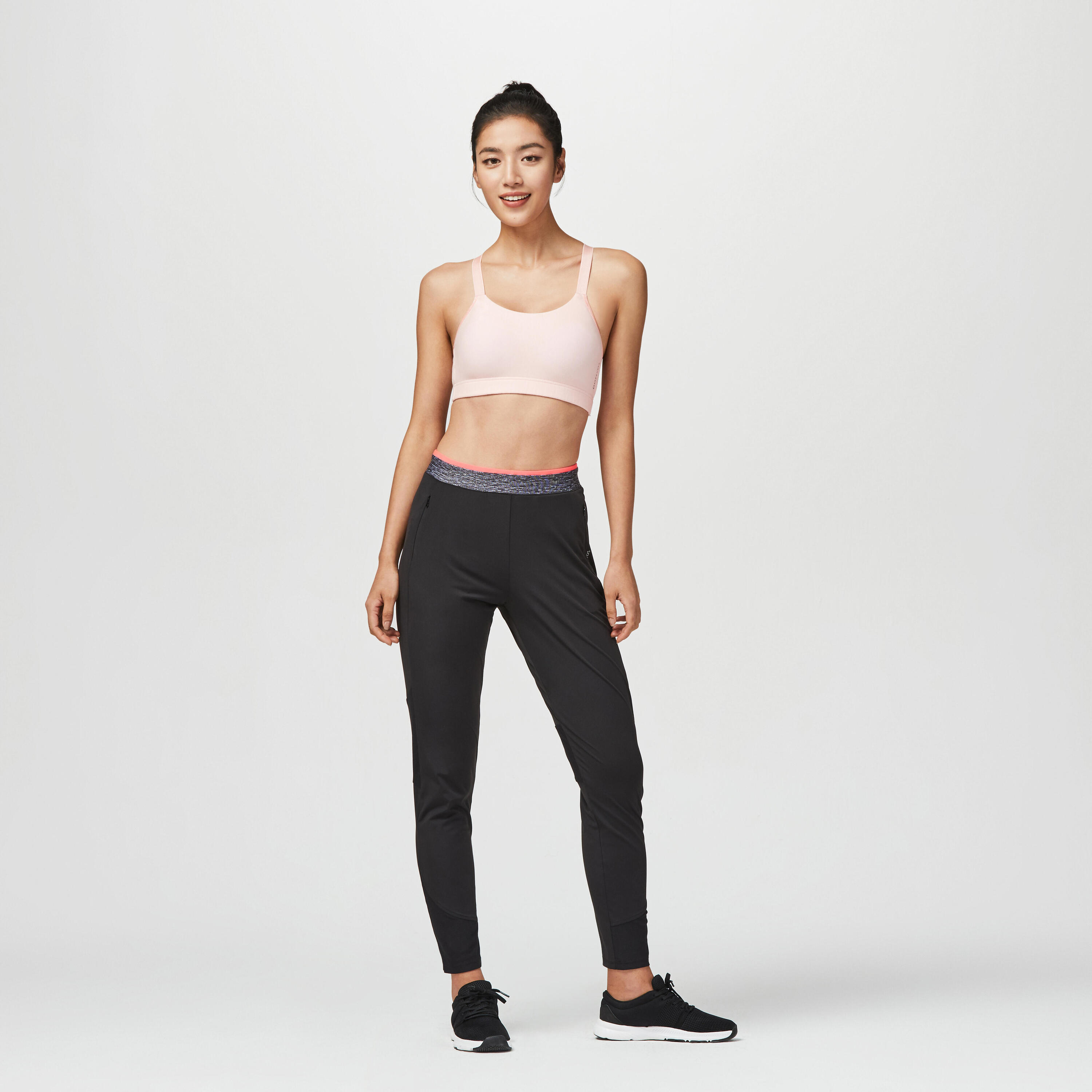 Broek voor cardiofitness dames zwart 4/10