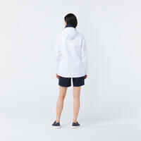 Chaqueta cortavientos impermeable Mujer 100 blanco