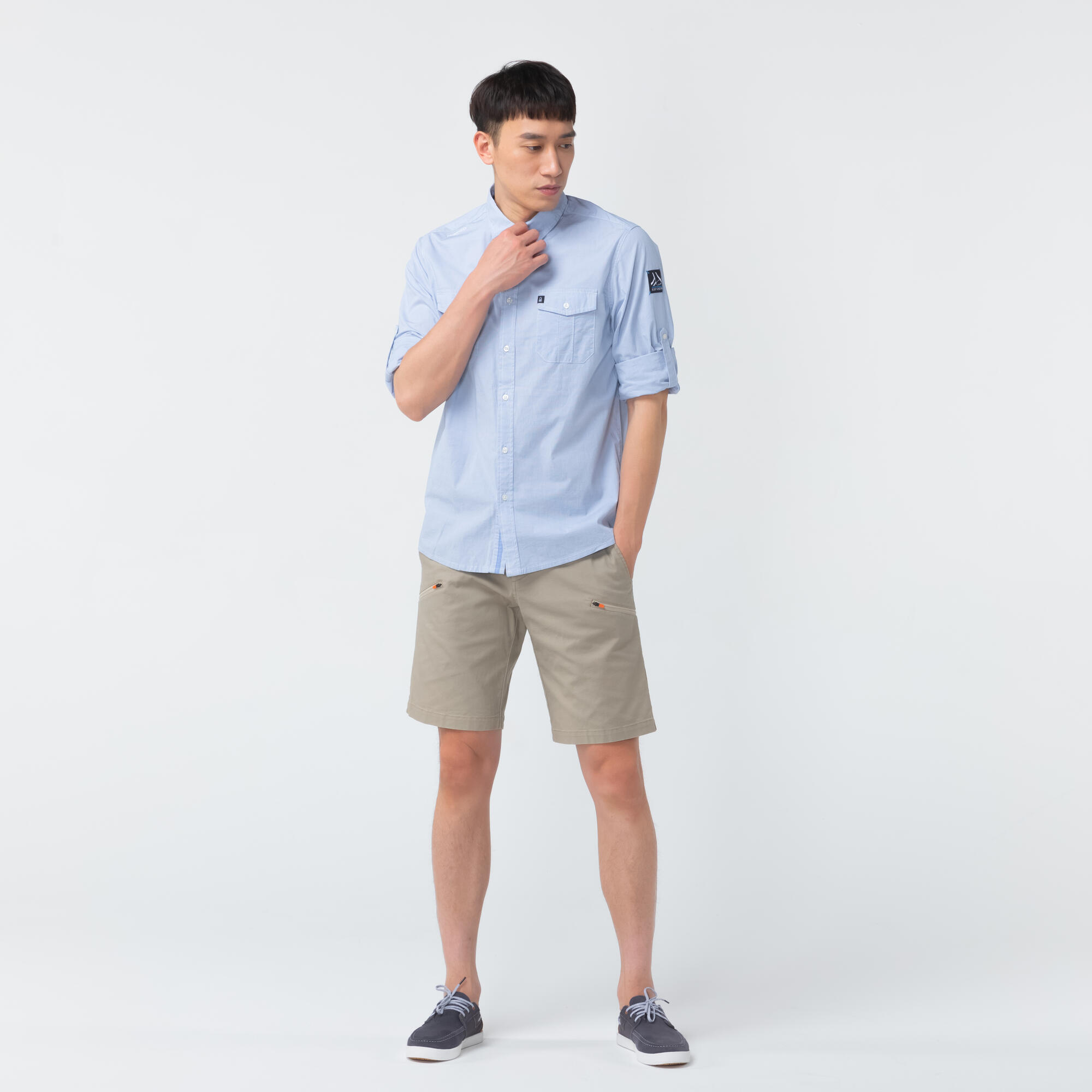 TRIBORD Camisa vela manga larga Hombre Tribord Sailing 100 azul