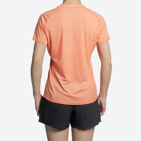 WOMEN'S SHORT-SLEEVED TRAIL RUNNING T-SHIRT-GRAPH ORANGE