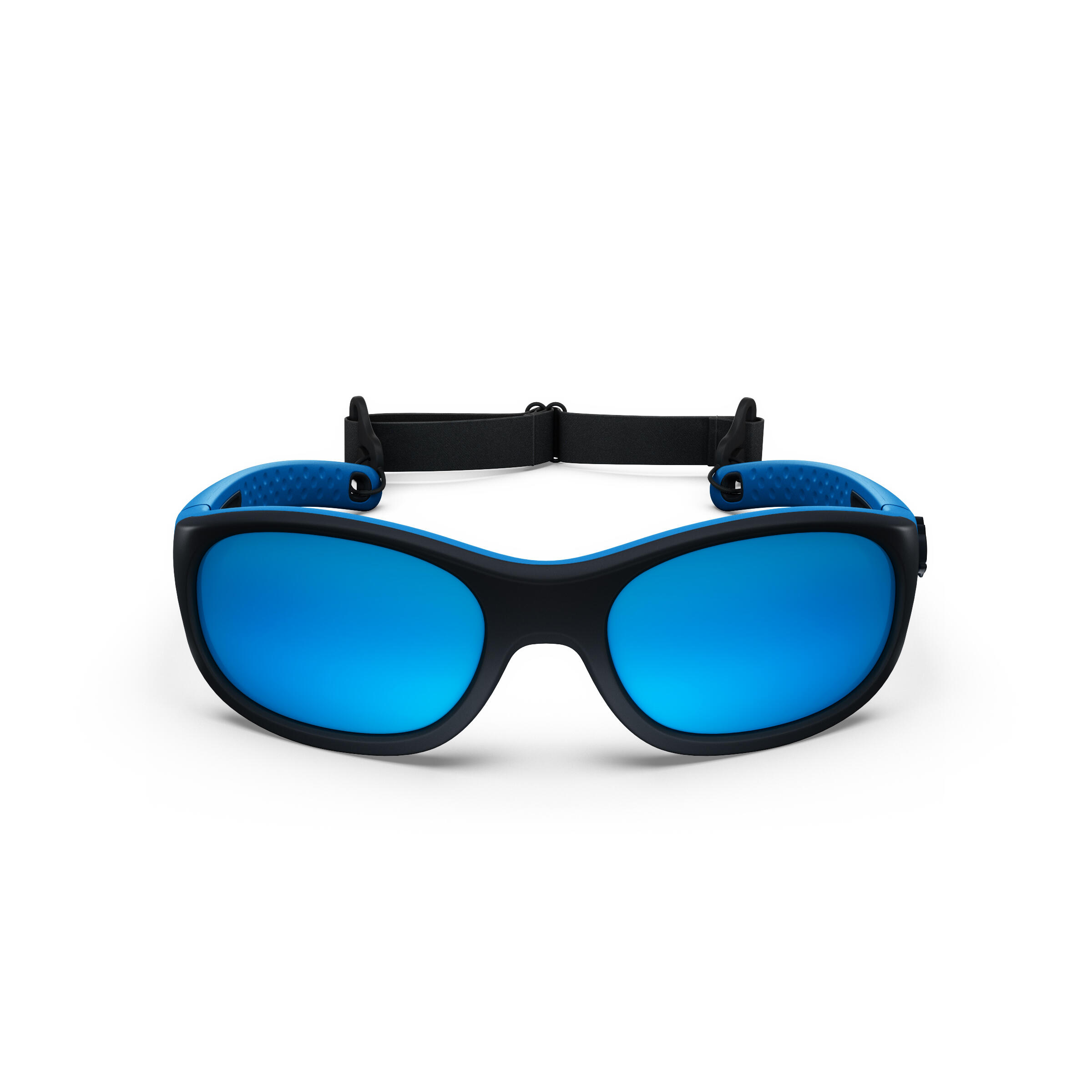 Kids’ Hiking Category 4 Sunglasses – MH K 500 Black/Blue - QUECHUA