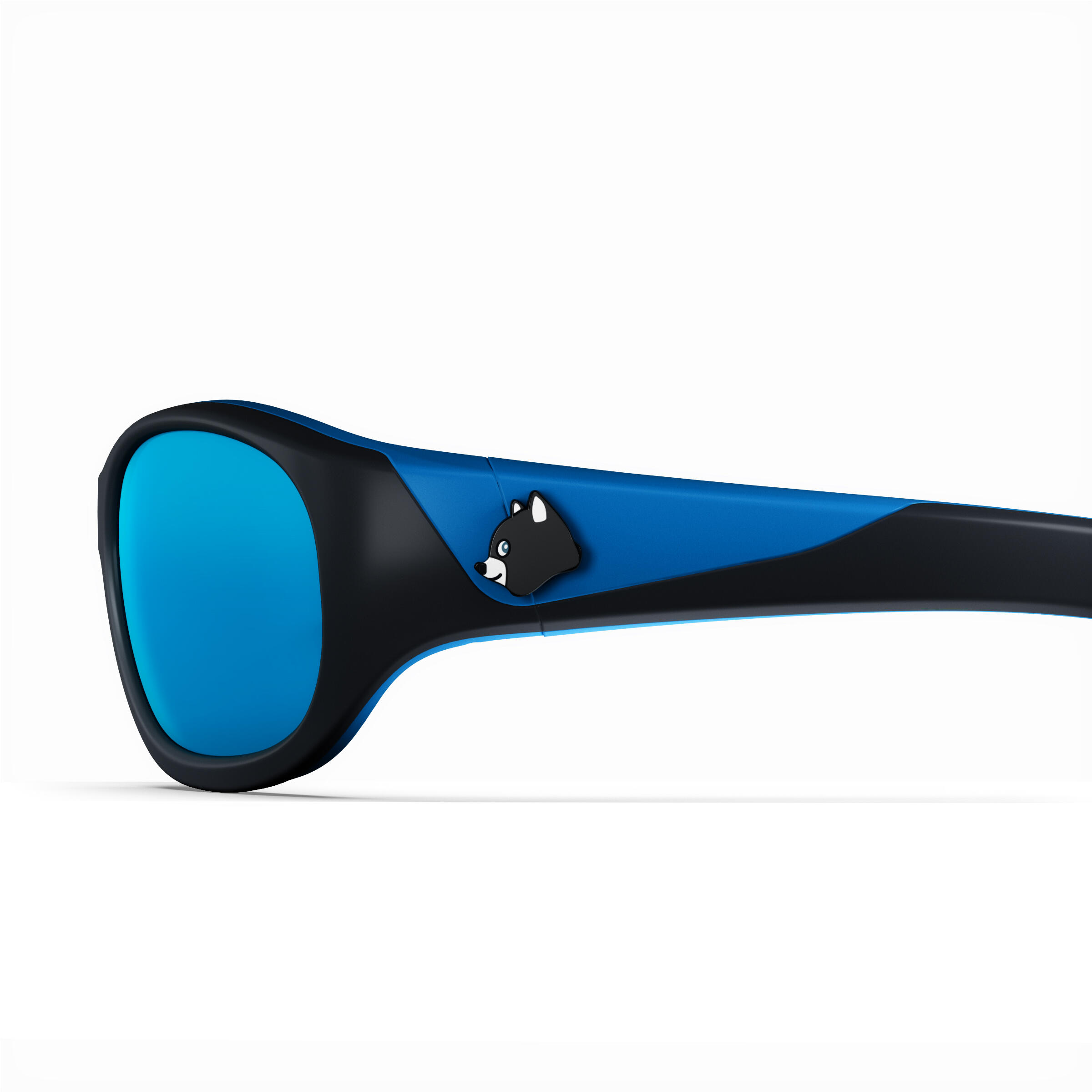 Kids’ Hiking Category 4 Sunglasses – MH K 500 Black/Blue - QUECHUA