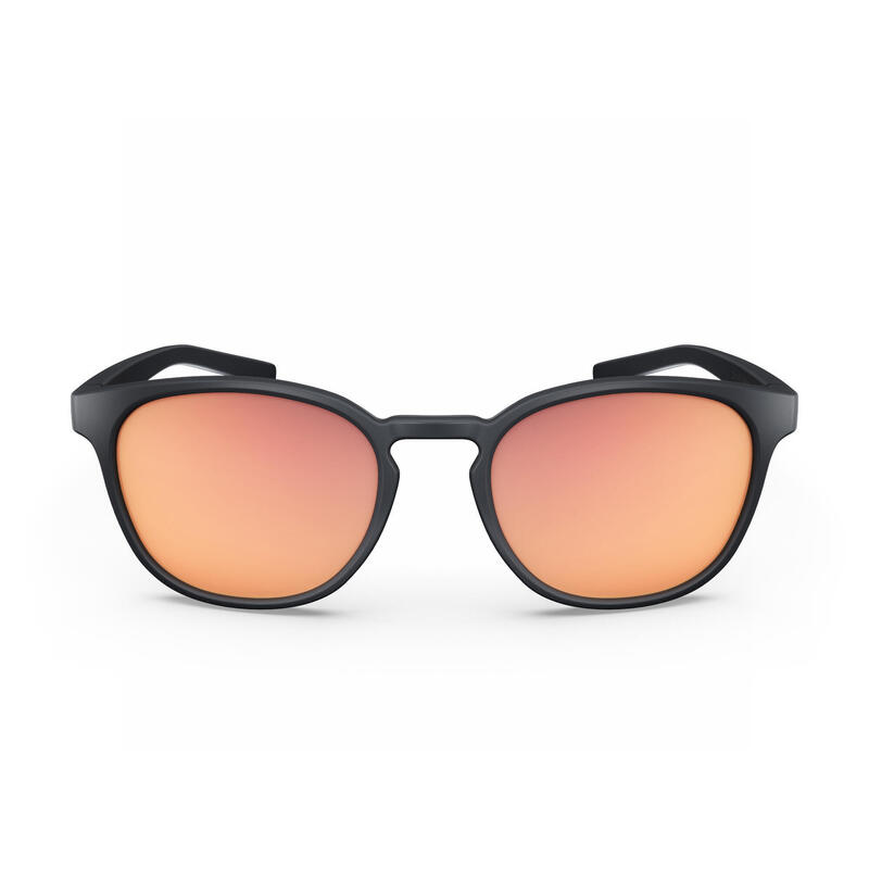 Sonnenbrille Wandern MH160 Polarisierend Erwachsene Kategorie 3 schwarz/pink