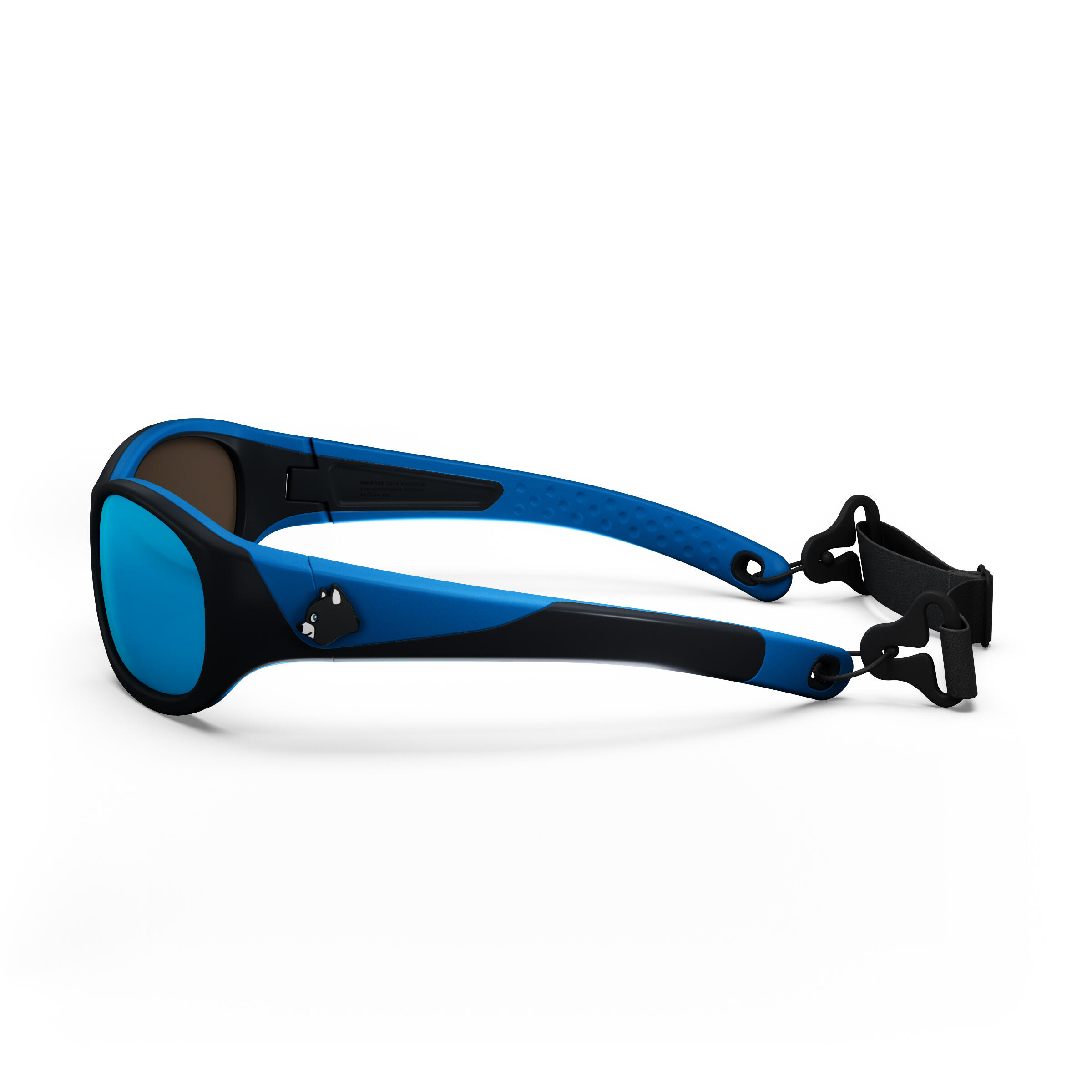 Kids’ Hiking Category 4 Sunglasses – MH K 500 Black/Blue - QUECHUA