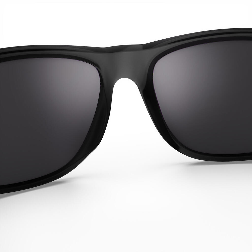 Sonnenbrille Damen/Herren Kategorie 3 polarisierend Wandern - MH140 schwarz