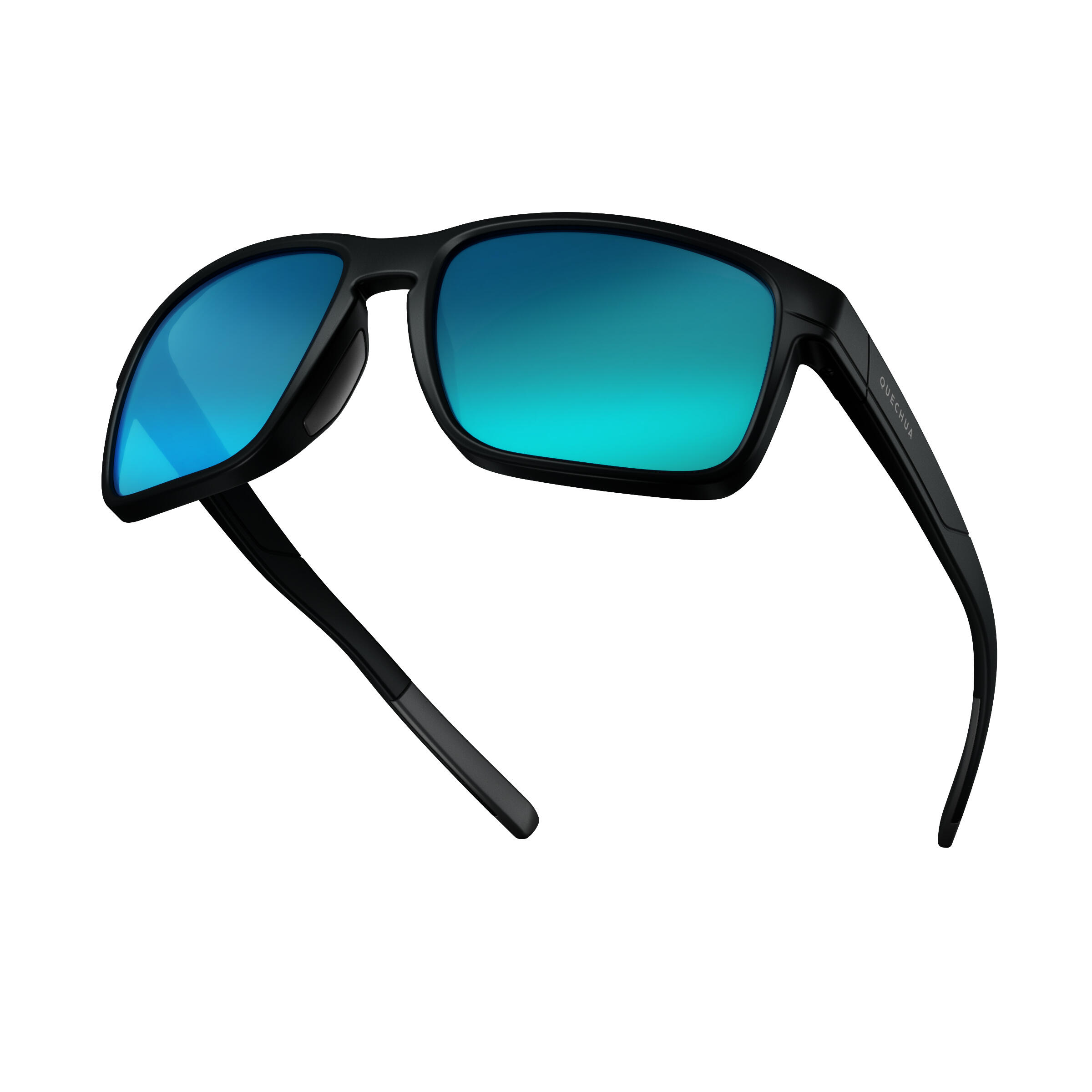 Mountain Hiking Polarised Category 3 Sunglasses Quechua MH530 Black