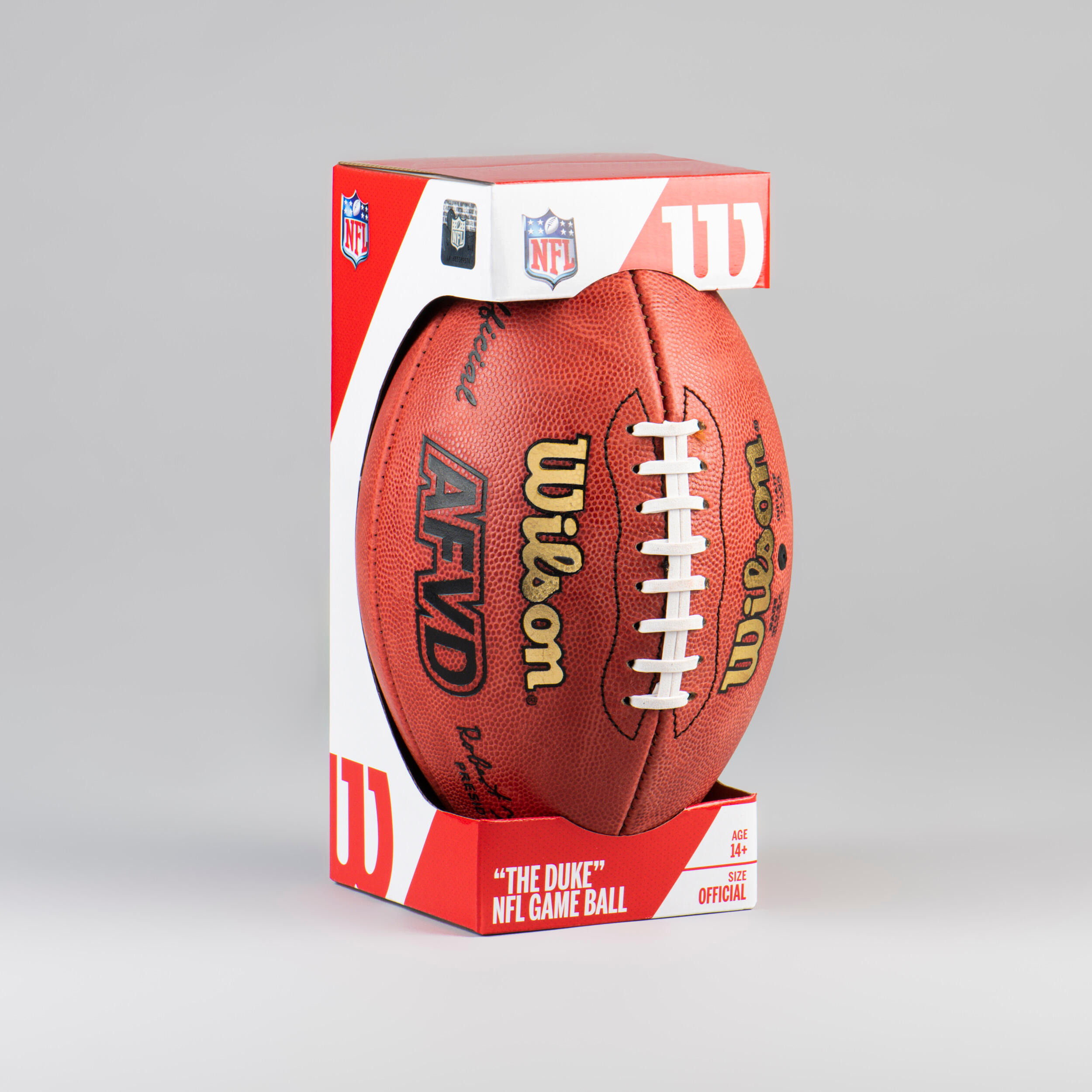 Official American Football AFVD Game Ball WTF1000 - Brown 7/7