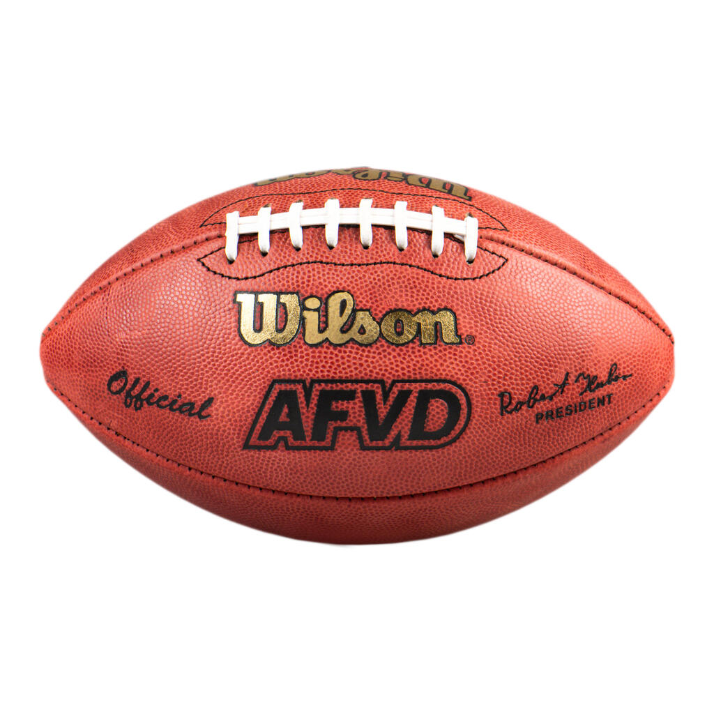 Lopta na americký futbal AFVD WTF1000 oficiálna veľkosť hnedá