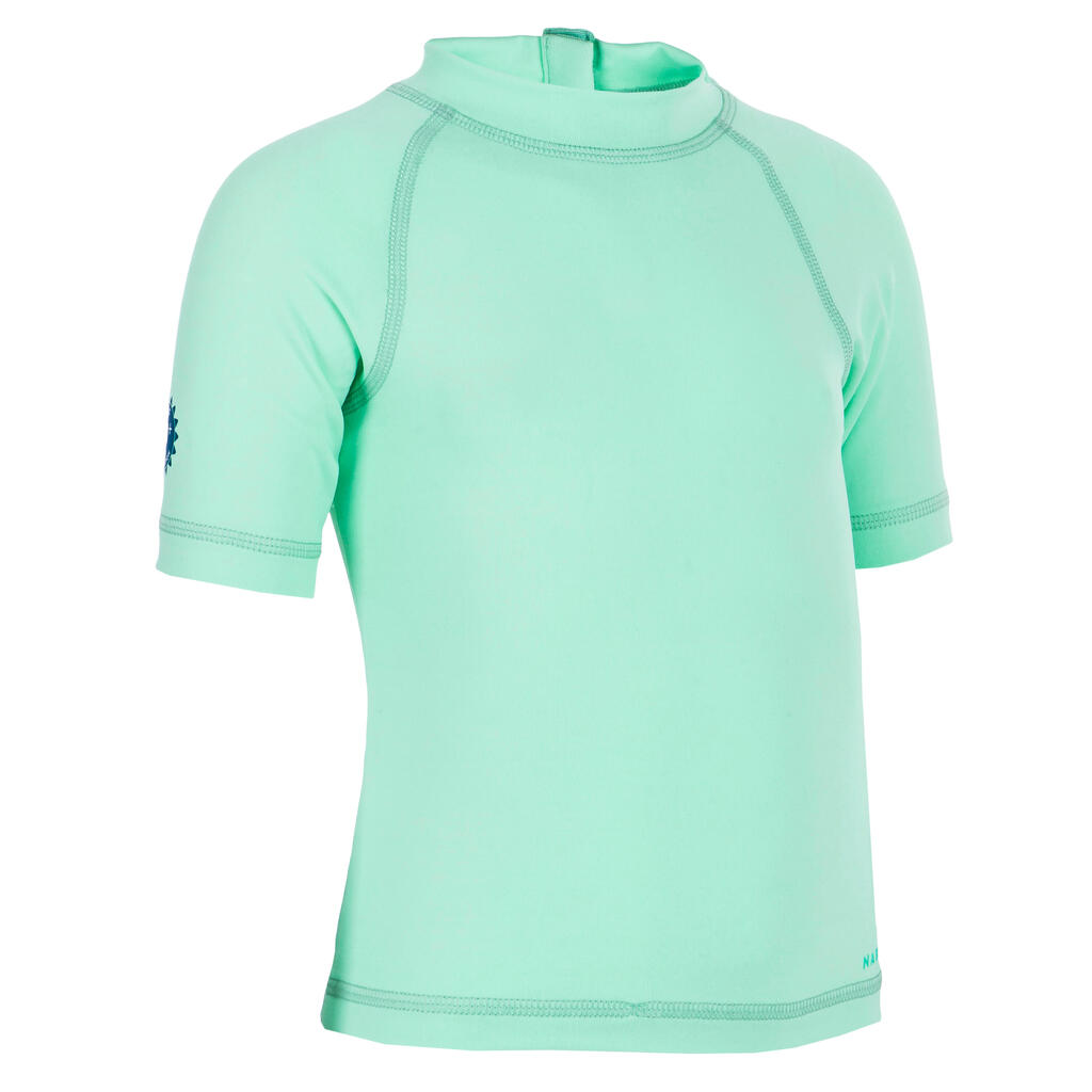 UV-Shirt kurzarm Baby - hellblau 