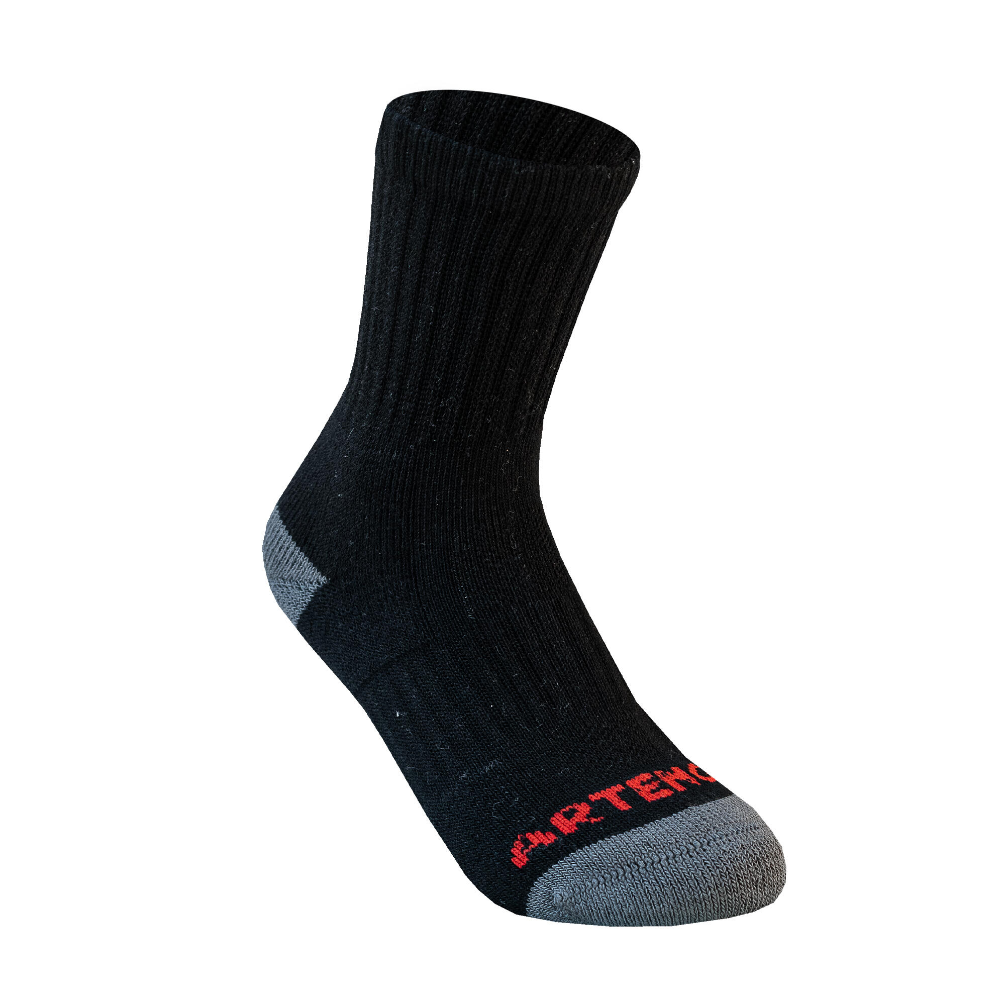 Kids' High Sports Socks Tri-Pack RS 500 Black/White/Grey 4/5
