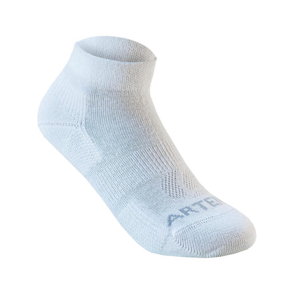 Kids' Mid Sports Socks Tri-Pack RS 160 - White/Navy